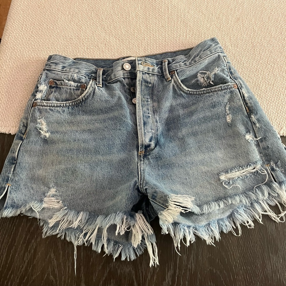 Womens Agolde Jaden high rise shorts size 29